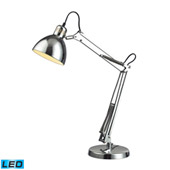 Contemporary Ingelside LED Desk Lamp In Chrome With Chrome Shade - ELK Home D2176-LED
