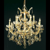Crystal Maria Theresa Chandelier - Elegant Lighting 2800D27G-GT