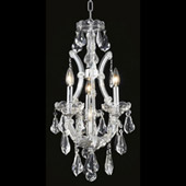 Crystal Maria Theresa Mini Chandelier Pendant - Elegant Lighting 2801D12C