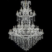 Crystal Maria Theresa Large Chandelier - Elegant Lighting 2801G72C