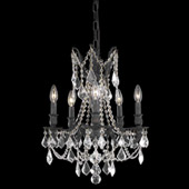 Crystal Rosalia Five Light Mini Chandelier - Elegant Lighting 9205D18DB