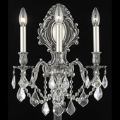 Crystal Monarch Wall Sconce - Elegant Lighting 9603W14PW