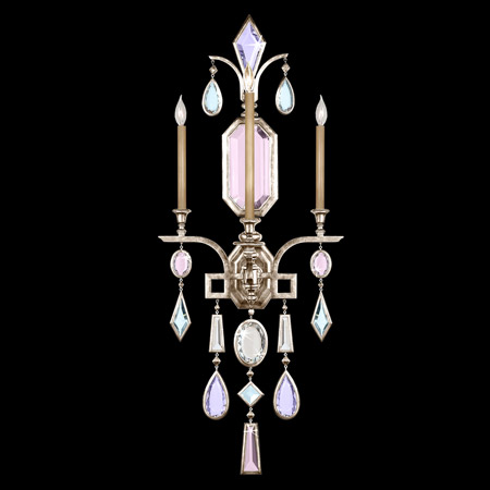 Fine Art Handcrafted Lighting 726950-1 Crystal Encased Gems Wall Sconce
