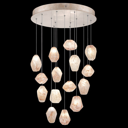 Fine Art Handcrafted Lighting 853140-24L Natural Inspirations 21" Round Multi Pendant Fixture