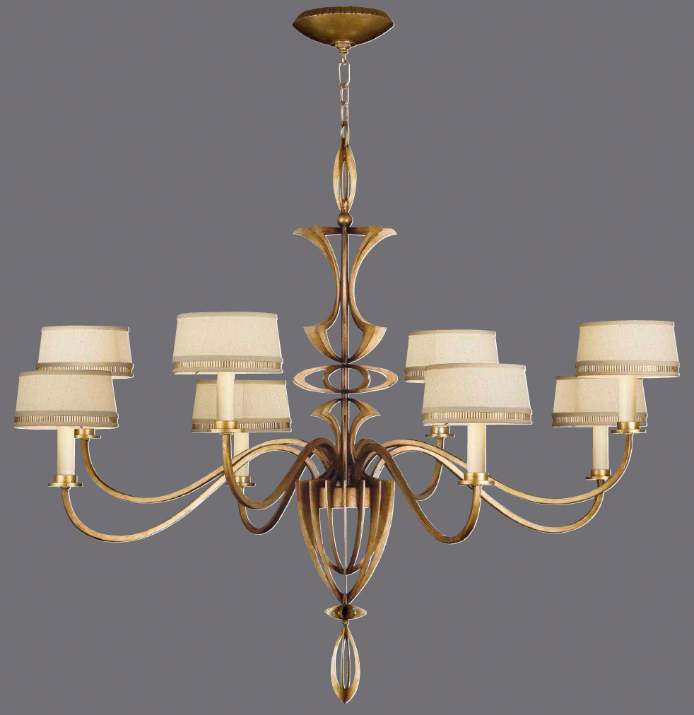 Fine Art Lamps 7866402 Staccato Gold Chandelier