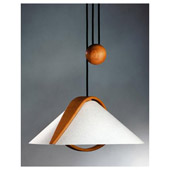 Contemporary Domus Arta Alder Pull-Down Light - Justice Design DOM-8551