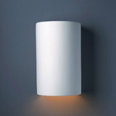 Contemporary Ambiance Large Cylinder Outdoor Wall Sconce - Justice Design CER-1260W-BIS