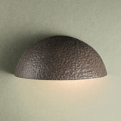Ambiance Small Quarter Sphere Outdoor Wall Sconce - Justice Design CER-1300W-HMIR