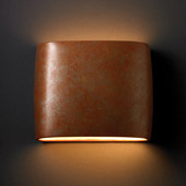 Ambiance Wide ADA Oval Wall Sconce - Justice Design CER-8855-PATR