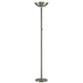 Transitional Basic II Torchiere Floor Lamp - Lite Source LS-80910AB