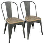 Industrial Oregon Dining Chairs (Set of 2) - LumiSource DC-TW-OR2