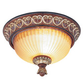Traditional Villa Verona Flush Mount Ceiling Fixture - Livex Lighting 8562-63