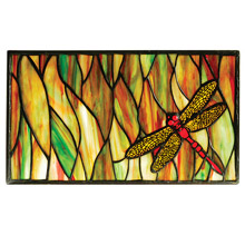 Meyda 37512 Tiffany Dragonfly Stained Glass Window