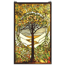 Meyda 66668 Tiffany Tree Of Life Stained Glass Window