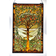 Meyda 98944 Tiffany Tree Of Life Stained Glass Window