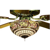 Tiffany Handel Grapevine Fan Light Fixture - Meyda 12706