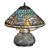 Tiffany Dragonfly Mosaic Accent Lamp - Meyda Tiffany 27159