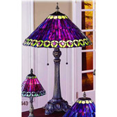 Tiffany Peacock Table Lamp - Paul Sahlin Tiffany 672