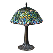 Tiffany Fishscale Table Lamp - Paul Sahlin Tiffany 955