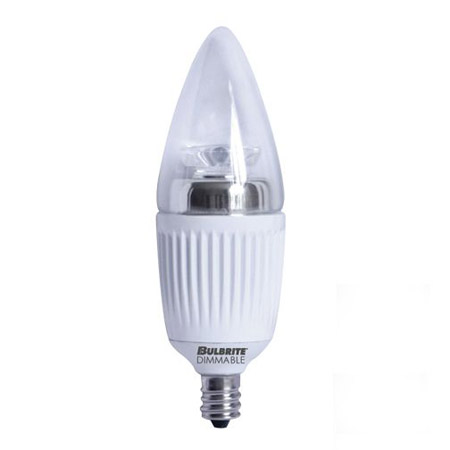 Bulbrite 770407 5W LED Dimmable Candelabra B11 Soft White Bulb