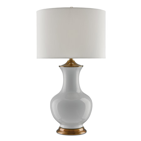 Currey and Company 6000-0020 Lilou White Table Lamp