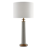 Transitional Rhyme Gray Table Lamp - Currey & Company 6000-0032