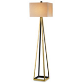 Contemporary Bel Mondo Gold Floor Lamp - Currey & Company 8049