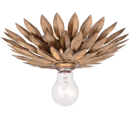 Crystorama 500-GA_CEILING Broche 1 Light Gold Ceiling Mount
