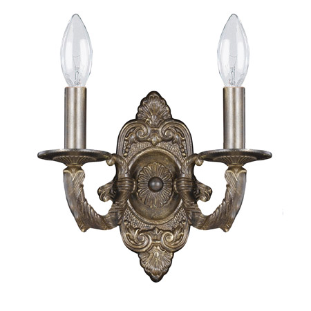 Crystorama 5122-VB Paris Market 2 Light Venetian Bronze Sconce