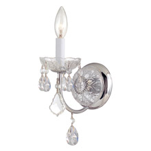 Crystorama 3221-CH-CL-MWP Crystal Imperial 1 Light Clear Crystal Chrome Sconce