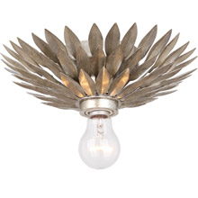 Crystorama 500-SA_CEILING Broche 1 Light Silver Ceiling Mount