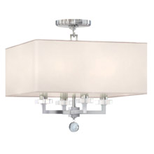 Crystorama 8105-PN_CEILING Paxton 4 Light Nickel Ceiling Mount