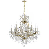 Crystal Maria Theresa 13 Light Clear Crystal Gold Chandelier - Crystorama 4412-GD-CL-MWP