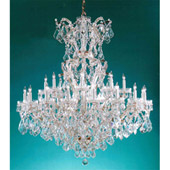 Crystal Maria Theresa 25 Light Clear Crystal Gold Chandelier - Crystorama 4424-GD-CL-MWP