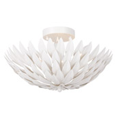 Broche 4 Light Matte White Ceiling Mount - Crystorama 505-MT
