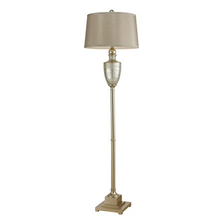 ELK Home 113-1139 Elmira Antique Mercury Glass Floor Lamp With Silver Accents