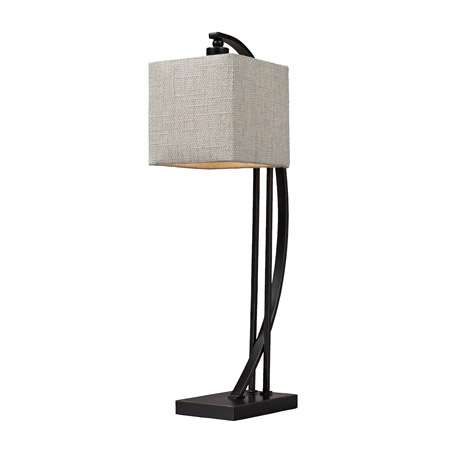 ELK Home D150 Arched Metal Table Lamp In Madison Bronze