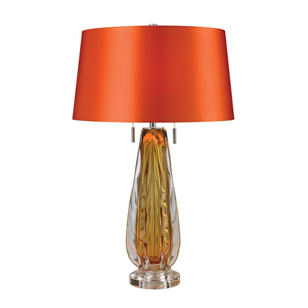 ELK Home D2669 Modena Free Blown Glass Table Lamp in Amber