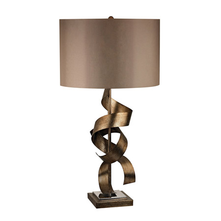 ELK Home D2688 Allen Metal Sculpture Table Lamp in Roxford Gold