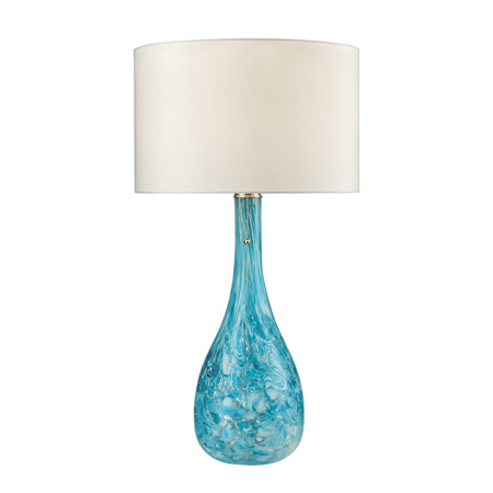 ELK Home D2691 Mediterranean Blown Glass Table Lamp in Seafoam