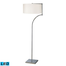 ELK Home D1832-LED Lancaster LED Floor Lamp In Chrome With Milano Pure White Shade