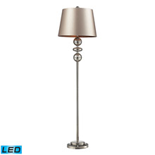 ELK Home D2228-LED Hollis LED Floor Lamp In Antique Mercury Glass And Polished Nickel