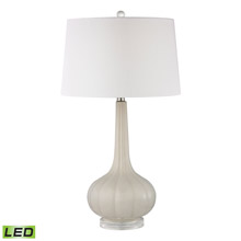 ELK Home D2458-LED Abbey Lane Ceramic LED Table Lamp in Off White