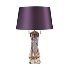 ELK Home D2663 Vergato Free Blown Glass Table Lamp in Purple
