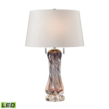 ELK Home D2663W-LED Vergato Free Blown Glass LED Table Lamp in Purple