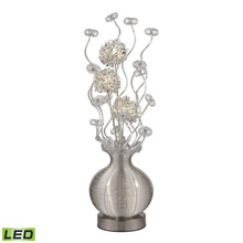 ELK Home D2717 Lazelle Contemporary Floral Display Floor Lamp In Silver