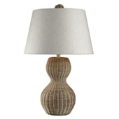 Casual Sycamore Hill Rattan Table Lamp - ELK Home 111-1088