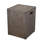 Cubo Square Handled Concrete Stool - ELK Home 157-004