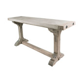 Gusto Pirate Concrete and Wood Console Table with Waxed Atlantic Finish - ELK Home 157-020