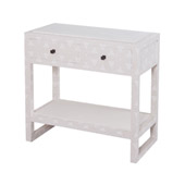 Bedford Fabric Wrapped 2 Drawer Bedside Table - ELK Home 7011-1034